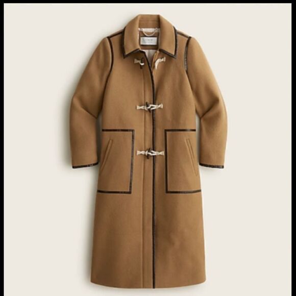 J Crew Collection Italian Blanket Wool Cashmere Fabric Toggle Coat NWT $550 - Picture 1 of 11